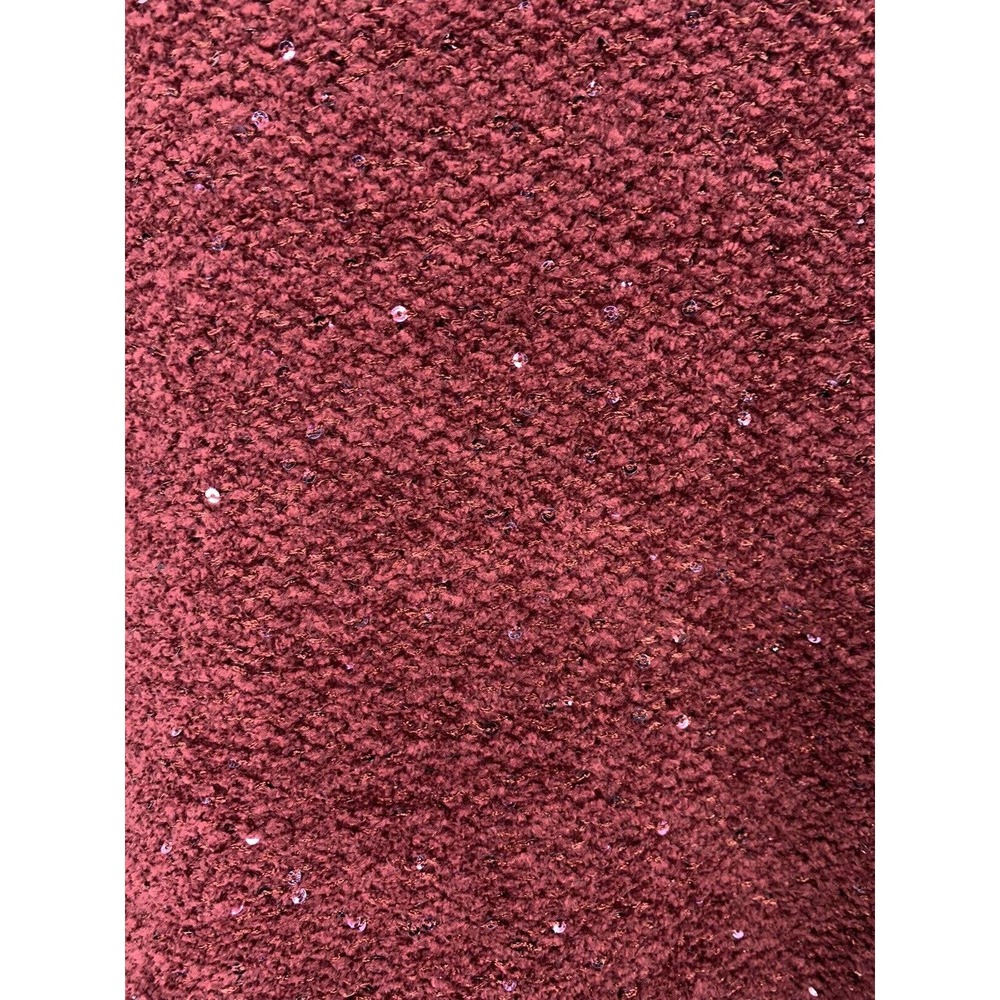 Chico's Chenille Sequin V-neck Pullover Sweater' - Picture 8 of 10